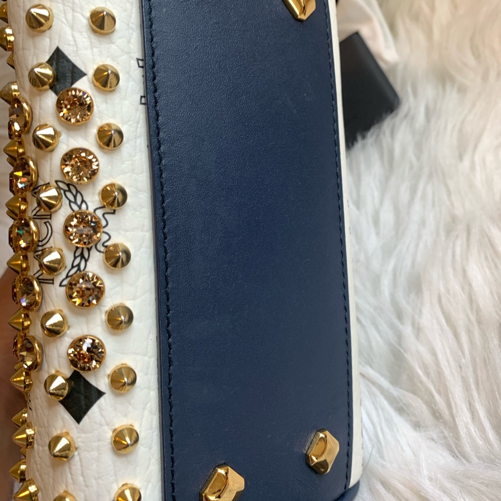 RARE MCM Swarovzki 2 way boston - Nano - Picture 5 of 16